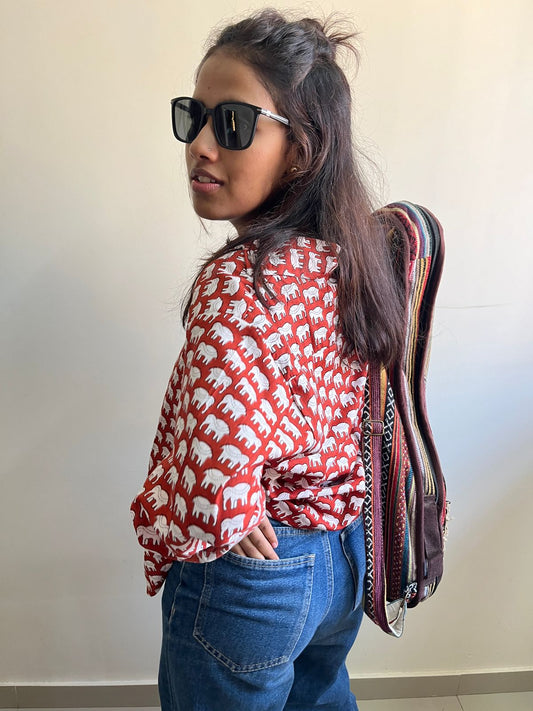Womia Red Mini Ella shirt